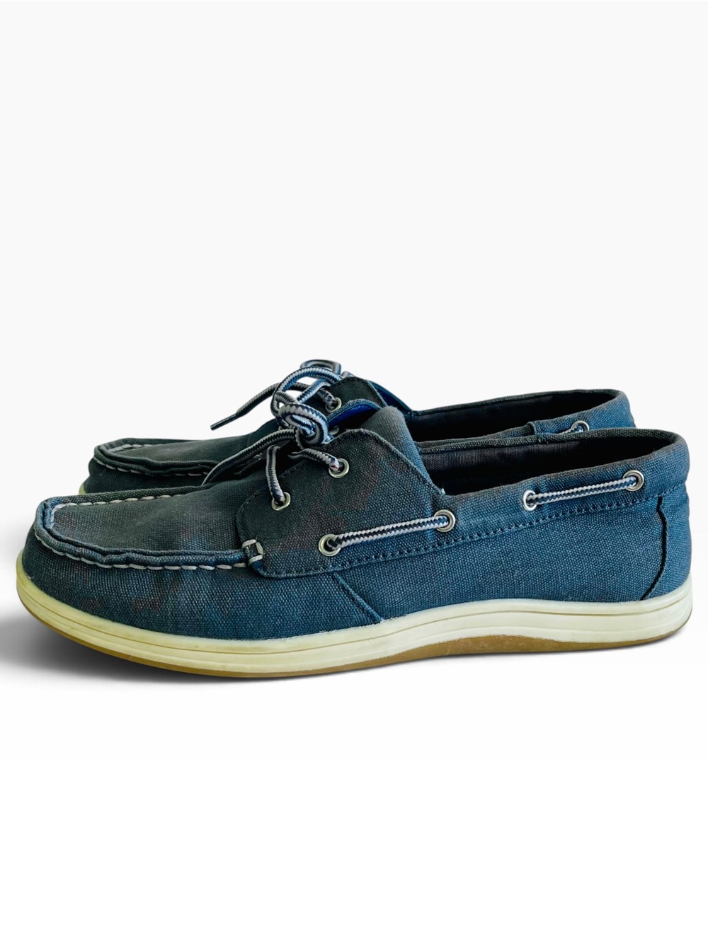 Sporto Blue Canvas Boat Shoes Women’s 7.5